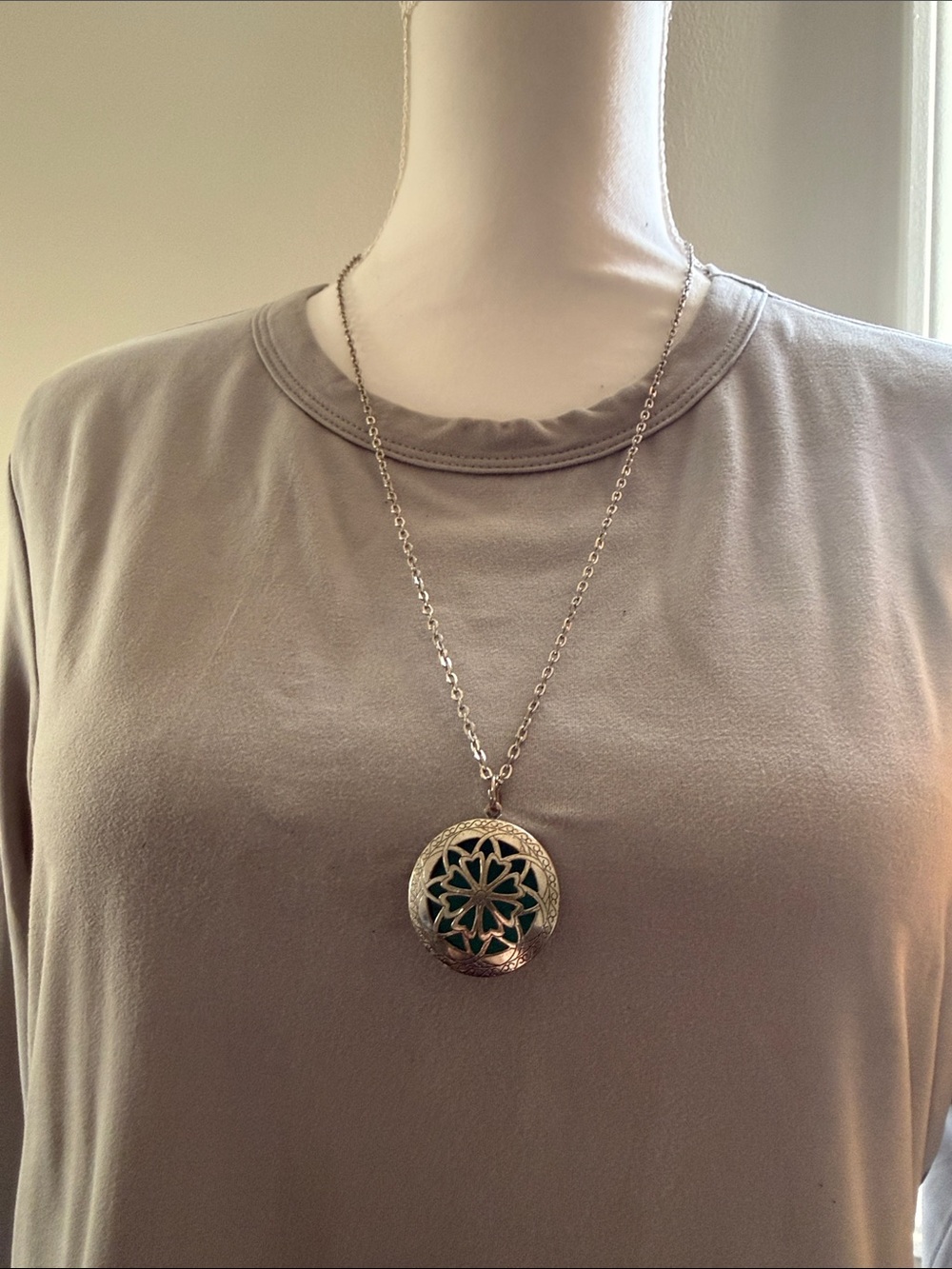 Stainless Steel Essential Oil Diffuser Necklace